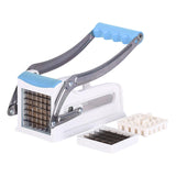 Maxbell Manual French Fry Cutter Practical Potato Cutter for Carrots Cucumbers Fruit Blue