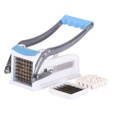 Maxbell Manual French Fry Cutter Practical Potato Cutter for Carrots Cucumbers Fruit Blue