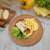 Maxbell Food Snack Serving Basket Footed Fruit Basket for Makeup Picnic Coffee Table