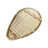 Maxbell Bamboo Basket Versatile Handmade Basket for Bedroom Countertops Laundry Room 25x18cm