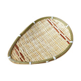 Maxbell Bamboo Basket Versatile Handmade Basket for Bedroom Countertops Laundry Room 25x18cm