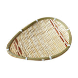 Maxbell Bamboo Basket Versatile Handmade Basket for Bedroom Countertops Laundry Room 25x18cm