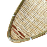 Maxbell Bamboo Basket Versatile Handmade Basket for Bedroom Countertops Laundry Room 25x18cm