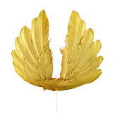 Maxbell Angel Feather Cake Topper Congratulation DIY Toothpick Flag Cake Insert Gold