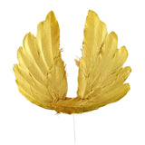 Maxbell Angel Feather Cake Topper Congratulation DIY Toothpick Flag Cake Insert Gold