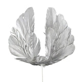 Maxbell Angel Feather Cake Topper Congratulation DIY Toothpick Flag Cake Insert Argent