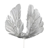 Maxbell Angel Feather Cake Topper Congratulation DIY Toothpick Flag Cake Insert Argent