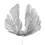 Maxbell Angel Feather Cake Topper Congratulation DIY Toothpick Flag Cake Insert Argent