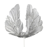 Maxbell Angel Feather Cake Topper Congratulation DIY Toothpick Flag Cake Insert Argent
