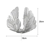Maxbell Angel Feather Cake Topper Congratulation DIY Toothpick Flag Cake Insert Argent