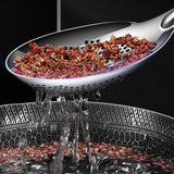 Maxbell Stainless Steel Skimmer Slotted Spoon Spaghetti Drain Spoon for Pasta Baking