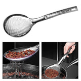 Maxbell Stainless Steel Skimmer Slotted Spoon Spaghetti Drain Spoon for Pasta Baking