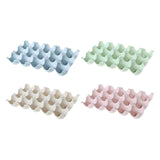 Maxbell 15 Cup Egg Holder Box Kitchen Egg Storage Box for Countertop Kitchen Cabinet Blue