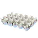 Maxbell 15 Cup Egg Holder Box Kitchen Egg Storage Box for Countertop Kitchen Cabinet Blue
