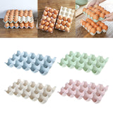 Maxbell 15 Cup Egg Holder Box Kitchen Egg Storage Box for Countertop Kitchen Cabinet Blue