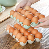 Maxbell 15 Cup Egg Holder Box Kitchen Egg Storage Box for Countertop Kitchen Cabinet Blue