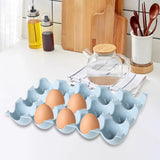 Maxbell 15 Cup Egg Holder Box Kitchen Egg Storage Box for Countertop Kitchen Cabinet Blue