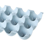 Maxbell 15 Cup Egg Holder Box Kitchen Egg Storage Box for Countertop Kitchen Cabinet Blue