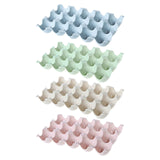 Maxbell 15 Cup Egg Holder Box Kitchen Egg Storage Box for Countertop Kitchen Cabinet Blue