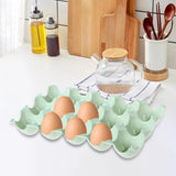Maxbell 15 Cup Egg Holder Box Kitchen Egg Storage Box for Countertop Kitchen Cabinet Green