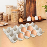 Maxbell 15 Cup Egg Holder Box Kitchen Egg Storage Box for Countertop Kitchen Cabinet Beige