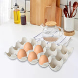 Maxbell 15 Cup Egg Holder Box Kitchen Egg Storage Box for Countertop Kitchen Cabinet Beige