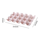 Maxbell 15 Cup Egg Holder Box Kitchen Egg Storage Box for Countertop Kitchen Cabinet Pink
