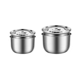 Maxbell Stainless Steel Basin Space Saving Cooking Bowl for Dessert Prepping Kitchen 16.5cm