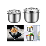 Maxbell Stainless Steel Basin Space Saving Cooking Bowl for Dessert Prepping Kitchen 16.5cm