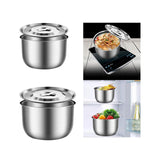 Maxbell Stainless Steel Basin Space Saving Cooking Bowl for Dessert Prepping Kitchen 16.5cm