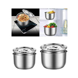Maxbell Stainless Steel Basin Space Saving Cooking Bowl for Dessert Prepping Kitchen 16.5cm