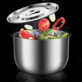 Maxbell Stainless Steel Basin Space Saving Cooking Bowl for Dessert Prepping Kitchen 16.5cm