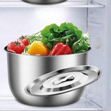 Maxbell Stainless Steel Basin Space Saving Cooking Bowl for Dessert Prepping Kitchen 16.5cm