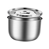 Maxbell Stainless Steel Basin Space Saving Cooking Bowl for Dessert Prepping Kitchen 19.5cm