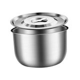 Maxbell Stainless Steel Basin Space Saving Cooking Bowl for Dessert Prepping Kitchen 19.5cm