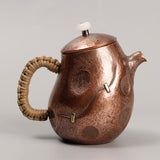 Maxbell Copper Teapot Ornament 260cc Kung Fu Teapot for Household Restaurant Camping