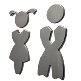 Maxbell Toilet Door Sign Male and Female Restroom Indicator for Hotels Toilets Shops