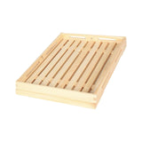 Maxbell Wood Bread Board Sturdy Convenient Bread Cutting Board for Kitchen Cafe Shop Light Color