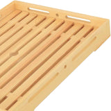 Maxbell Wood Bread Board Sturdy Convenient Bread Cutting Board for Kitchen Cafe Shop Dark Color