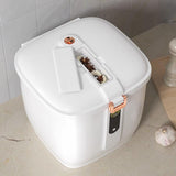 Maxbell Rice Grain Bucket Flour Bin Food Storage Container for Flour Cereal Dry Food For 10KG