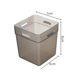 Maxbell 2x Refrigerator Organizer Box Refrigerator Side Door Box for Fruits Cabinets Gray