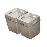 Maxbell 2x Refrigerator Organizer Box Refrigerator Side Door Box for Fruits Cabinets Gray