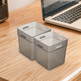 Maxbell 2x Refrigerator Organizer Box Refrigerator Side Door Box for Fruits Cabinets Gray