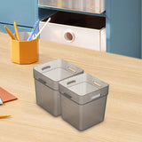 Maxbell 2x Refrigerator Organizer Box Refrigerator Side Door Box for Fruits Cabinets Gray