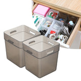 Maxbell 2x Refrigerator Organizer Box Refrigerator Side Door Box for Fruits Cabinets Gray