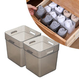 Maxbell 2x Refrigerator Organizer Box Refrigerator Side Door Box for Fruits Cabinets Gray