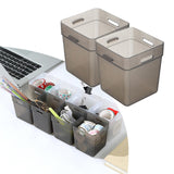 Maxbell 2x Refrigerator Organizer Box Refrigerator Side Door Box for Fruits Cabinets Gray