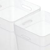 Maxbell 2x Refrigerator Organizer Box Refrigerator Side Door Box for Fruits Cabinets White