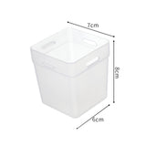 Maxbell 2x Refrigerator Organizer Box Refrigerator Side Door Box for Fruits Cabinets White