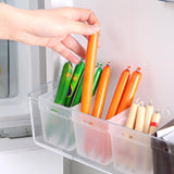 Maxbell 2x Refrigerator Organizer Box Refrigerator Side Door Box for Fruits Cabinets White